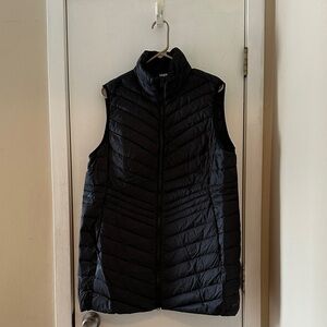 Lands' End Women's Black Puffer Vest